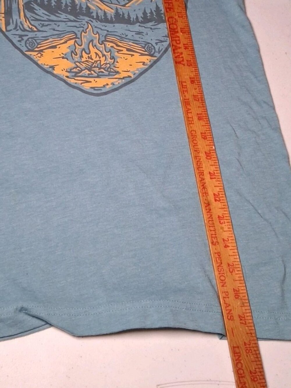 Hootin And Hollerin Shirt M Blue Owl Camping Campfire Campsite Nature Gorpcore - Picture 6 of 10